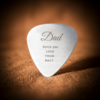 Personalised Stainless Steel Guitar Pick | The Perfect Gift for Any Music Lover