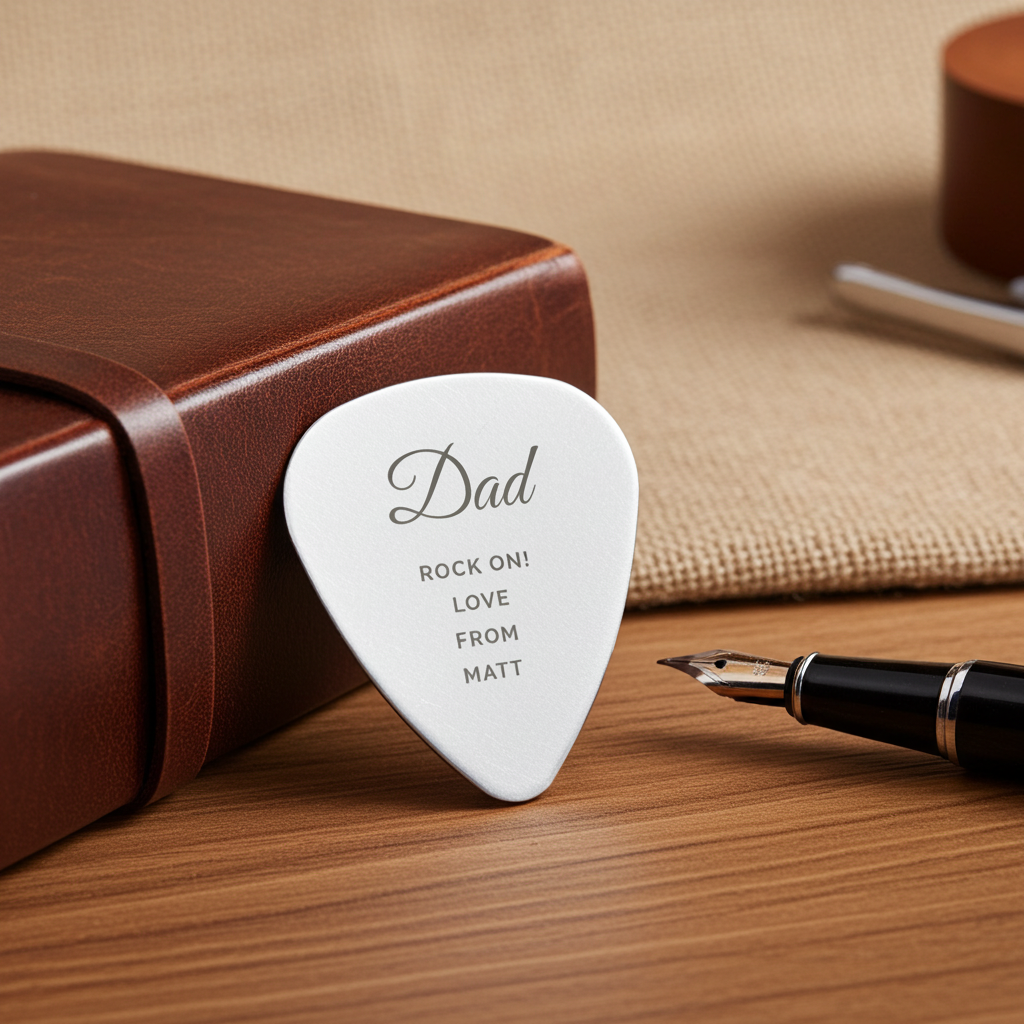 Personalised Stainless Steel Guitar Pick | The Perfect Gift for Any Music Lover