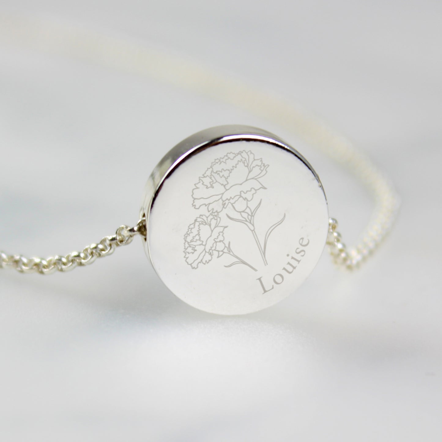Personalised Birth Flower Necklace And Box | A personal gift - Artfully Curated Creations and identify whats in the image