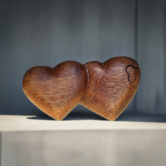 Bali Secret Trinket Storage Box - Two Hearts