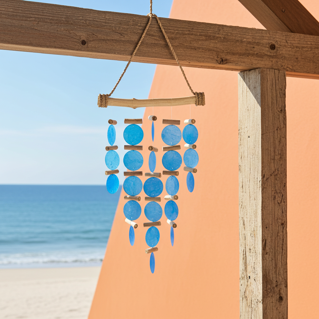Blue Driftwood Wind Chimes