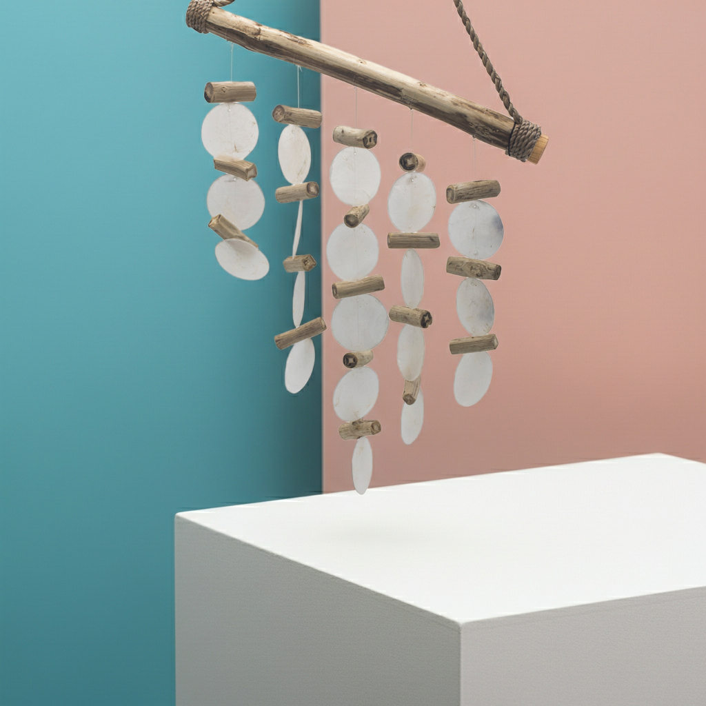 Pearl Effect Driftwood Wind Chimes