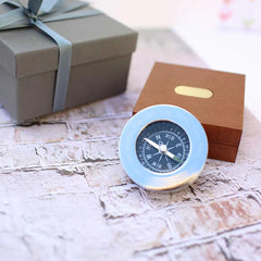 Personalised Handcrafted Compass With Timber Box | Modern Font Engraving | A Personal Gift