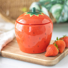 Strawberry Shaped Candle In Jar