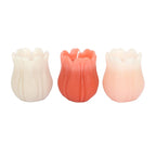 Tulip‑Shaped Candle Set | 3 Unscented Spring Candles | Floral Home Décor | 5‑Hour Burn | Easter & Spring Table Styling