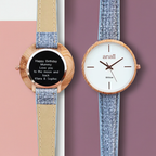 Personalised Ladies Handcrafted Watch By Anaii | Modern Font Engraving | A Personal Gift