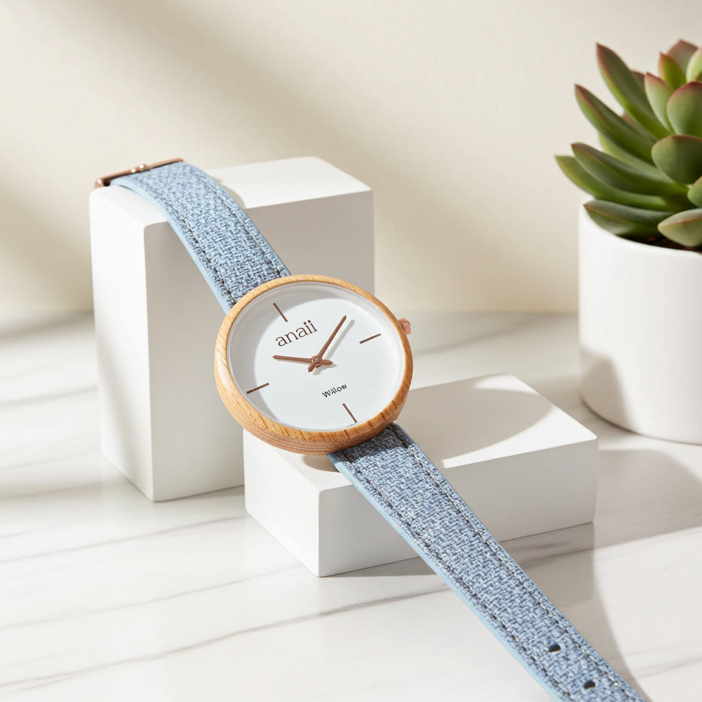 Personalised Ladies Handcrafted Watch By Anaii | Modern Font Engraving | A Personal Gift