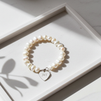 Personalised Pearl Bracelet | Engraved Chrome Gift Box for Anniversaries & Special Occasions