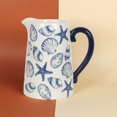 17cm Seashell Ceramic Flower Jug