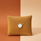 Personalised Eid Silver Disc Necklace | Engraved Pendant & Sentiment Card Gift Box