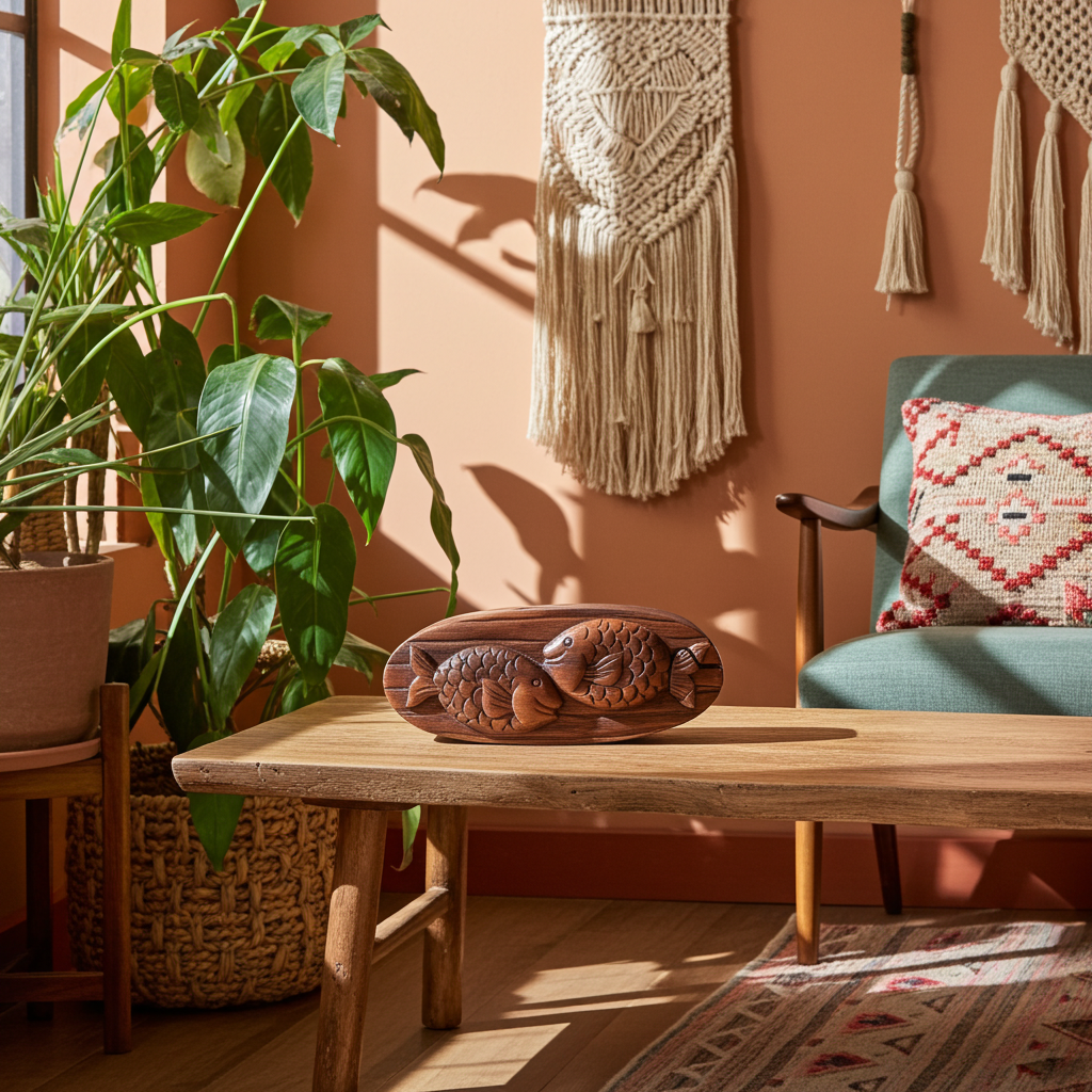 Bali Secret Trinket Storage Box - Twin Fish