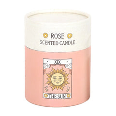 The Sun Vintage Tarot Rose Candle