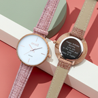 Personalised Ladies Handcrafted Watch By Anaii | Modern Font Engraving | A Personal Gift