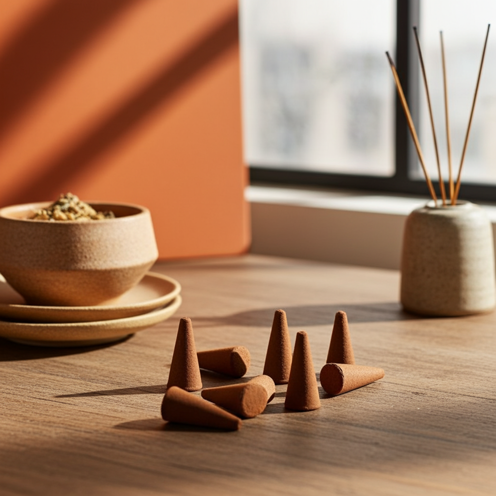 Plant Based Incense Cones - Artfully Curated Creations and identify whats in the image