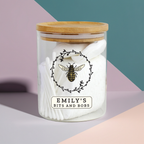 Personalised Bee Glass Jar | A Sweet & Stylish Way to Store Your Essentials