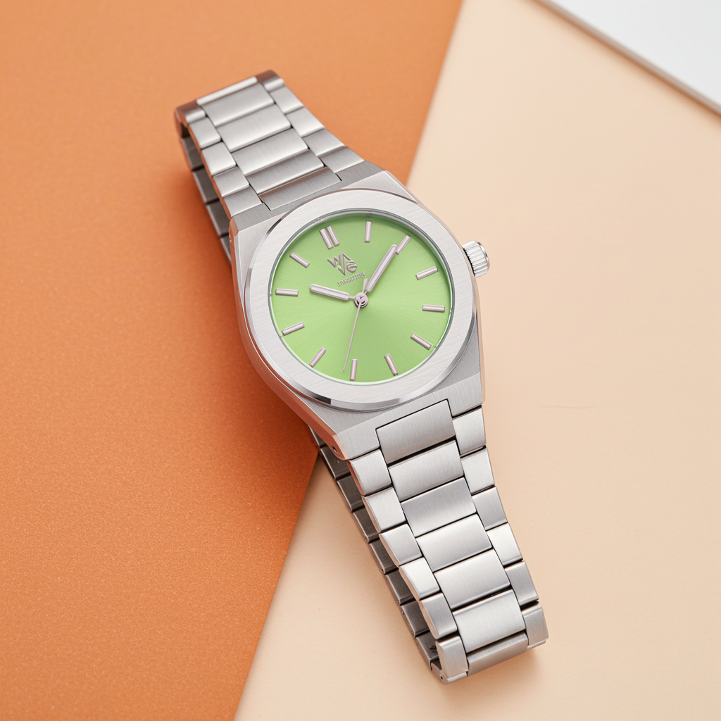 Personalised Wave by Architect London Handcrafted Watch | Modern Font Engraving | A Personal Gift