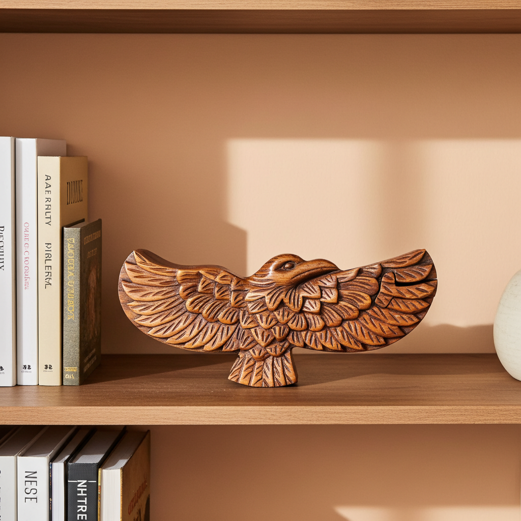 Bali Secret Trinket Storage Box - Eagle