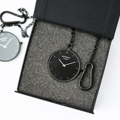 Personalised Handcrafted Pocket Watch By Architect London | Modern Font Engraving | A Personal Gift