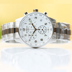 Personalised Men's Endeavour Luxury Handcrafted Swiss Made Watch By Architect London | Modern Font Engraving | A Personal Gift