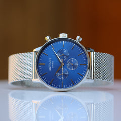 Personalised Men's Motivator Luxury Handcrafted Chronograph Watch By Architect London | Modern Font Engraving | A Personal Gift