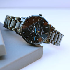 Personalised Men's Apollo Handcrafted Watch By Architect London | Modern Font Engraving | A Personal Gift