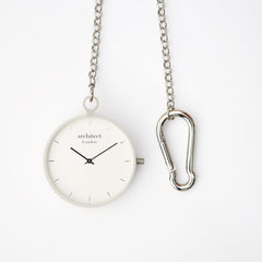 Personalised Handcrafted Pocket Watch By Architect London | Modern Font Engraving | A Personal Gift