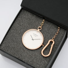Personalised Handcrafted Pocket Watch By Architect London | Modern Font Engraving | A Personal Gift
