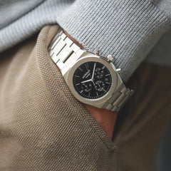 Personalised Men's Orbix Luxury Handcrafted Watch By Architect London | Modern Font Engraving | A Personal Gift