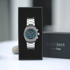 Personalised Men's Orbix Luxury Handcrafted Watch By Architect London | Modern Font Engraving | A Personal Gift