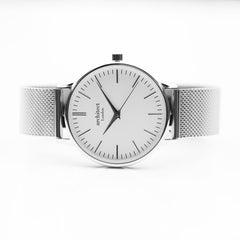 Personalised Ladies Blanc Handcrafted Watch By Architect London | Modern Font Engraving | A Personal Gift