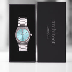 Personalised Wave by Architect London Handcrafted Watch | Modern Font Engraving | A Personal Gift