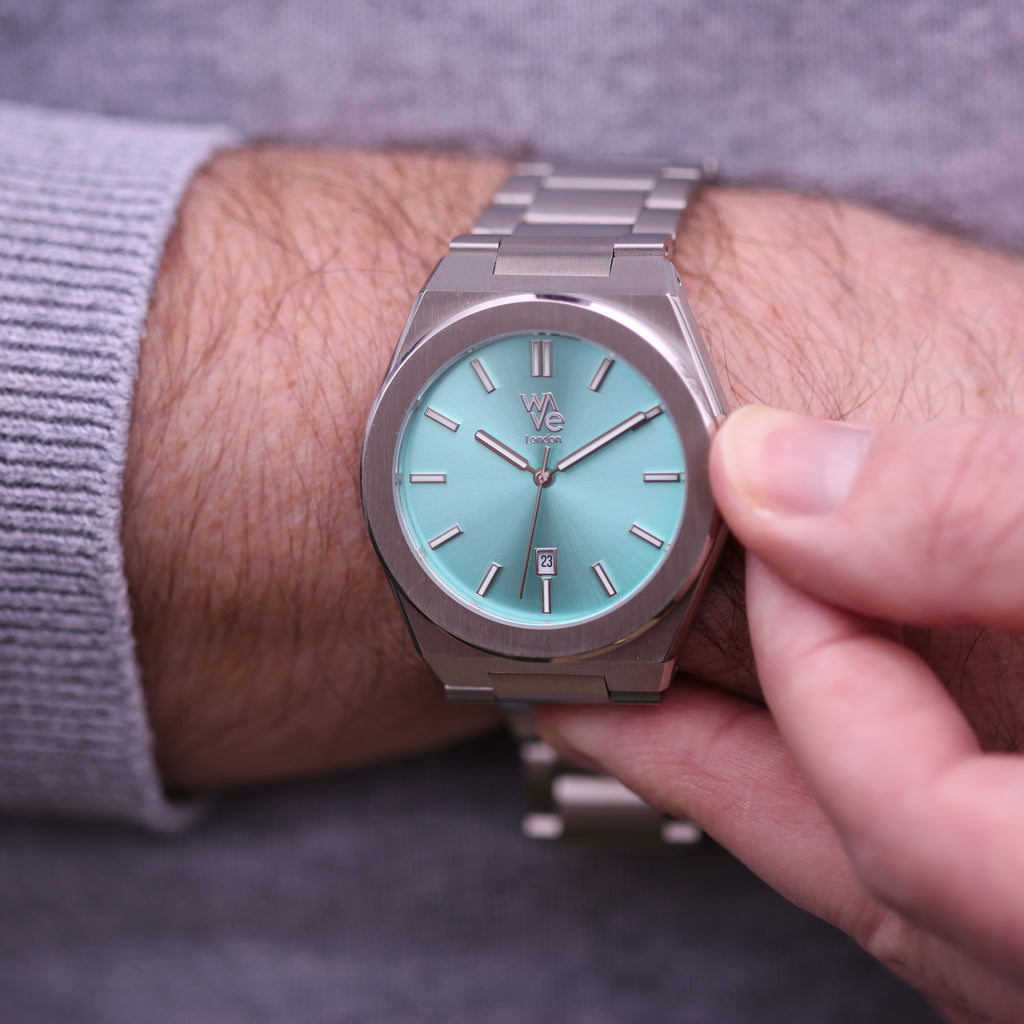 Personalised Wave by Architect London Handcrafted Watch | Modern Font Engraving | A Personal Gift