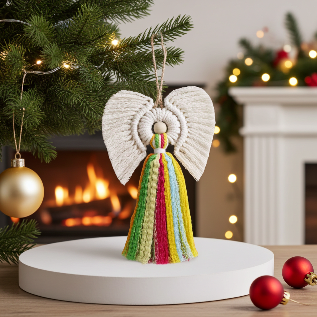 Hati Hati Macrame Angel - Rainbow