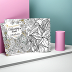 Personalised Botanical Zen Colouring Book | Relaxing Mindful Meditation Gift for Adults | Floral Gift For Nature Lovers