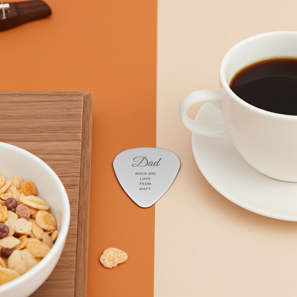 Personalised Stainless Steel Guitar Pick | The Perfect Gift for Any Music Lover