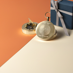 Personalised Handcrafted Planets Aligned Nautical Sundial Compass | Modern Font Engraving | A Personal Gift