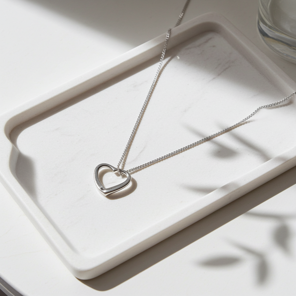 Personalised ‘Love You’ Silver Necklace | Engraved Sentiment Card & Gift Box - Artfully Curated Creations and identify whats in the image