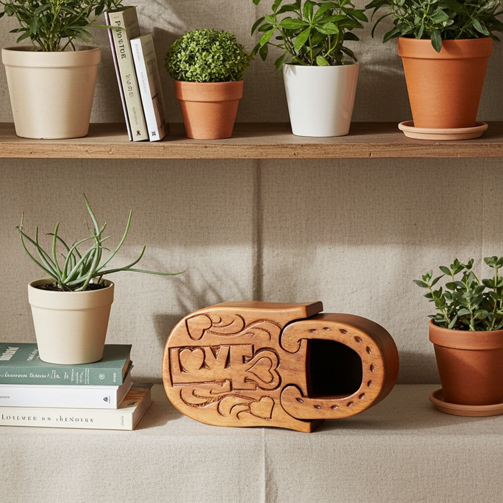 Bali Secret Trinket Storage Box - Love Lock