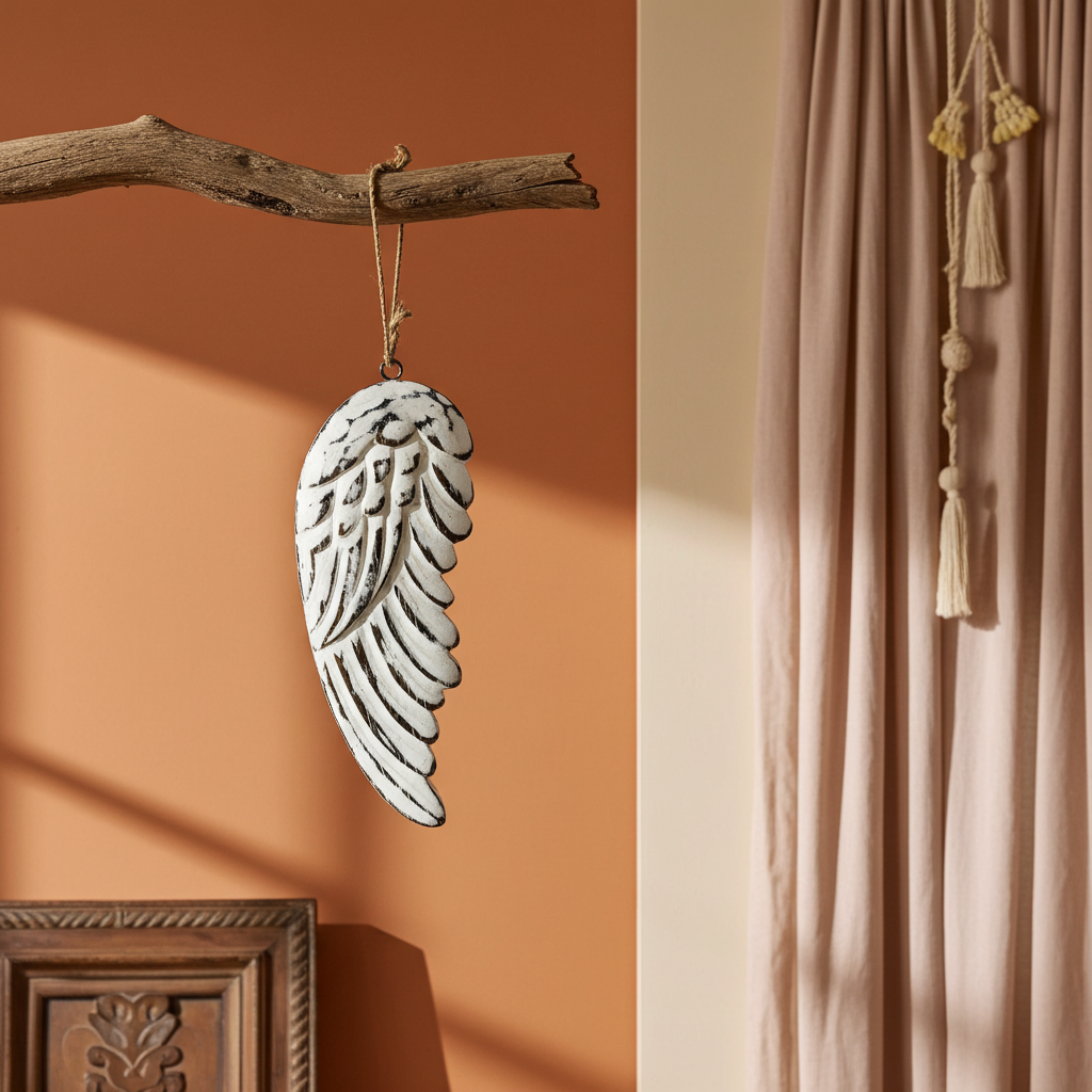 Hand Crafted 30cm Large Angel Wing - Artfully Curated Creations and identify whats in the image