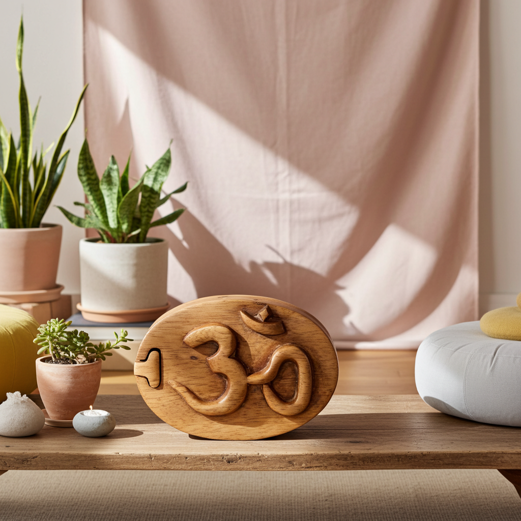 Bali Secret Trinket Storage Box - Yoga Om