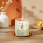 Personalised Spring Bunny Vanilla Candle Jar | Custom Seasonal Gift