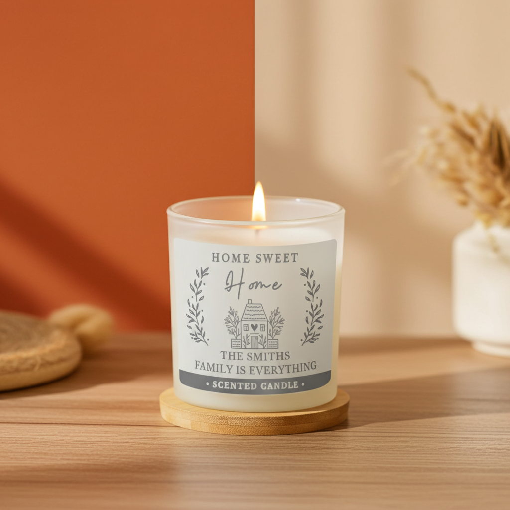 Personalised ‘Home Sweet Home’ Vanilla Jar Candle | A Lovely New Home Gift