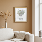Personalised Present Day Map Framed Print | A Meaningful Gift for Any Occasion