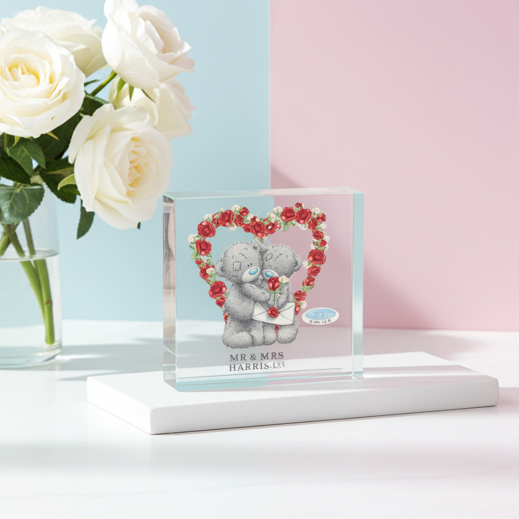 Personalised Me to You Valentine’s Crystal Token | A Beautiful Way to Say “I Love You”