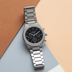 Personalised Men's Orbix Luxury Handcrafted Watch By Architect London | Modern Font Engraving | A Personal Gift