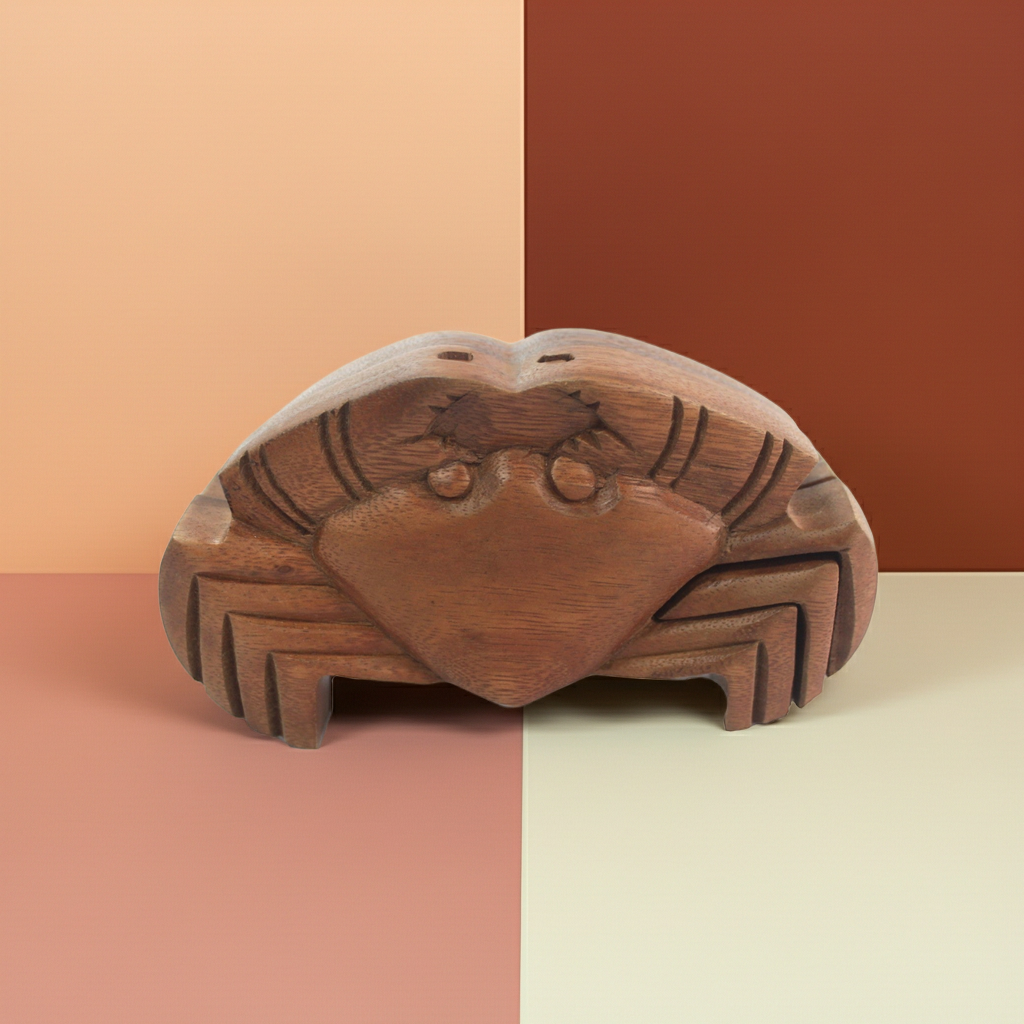 Bali Secret Trinket Storage Box - Crab
