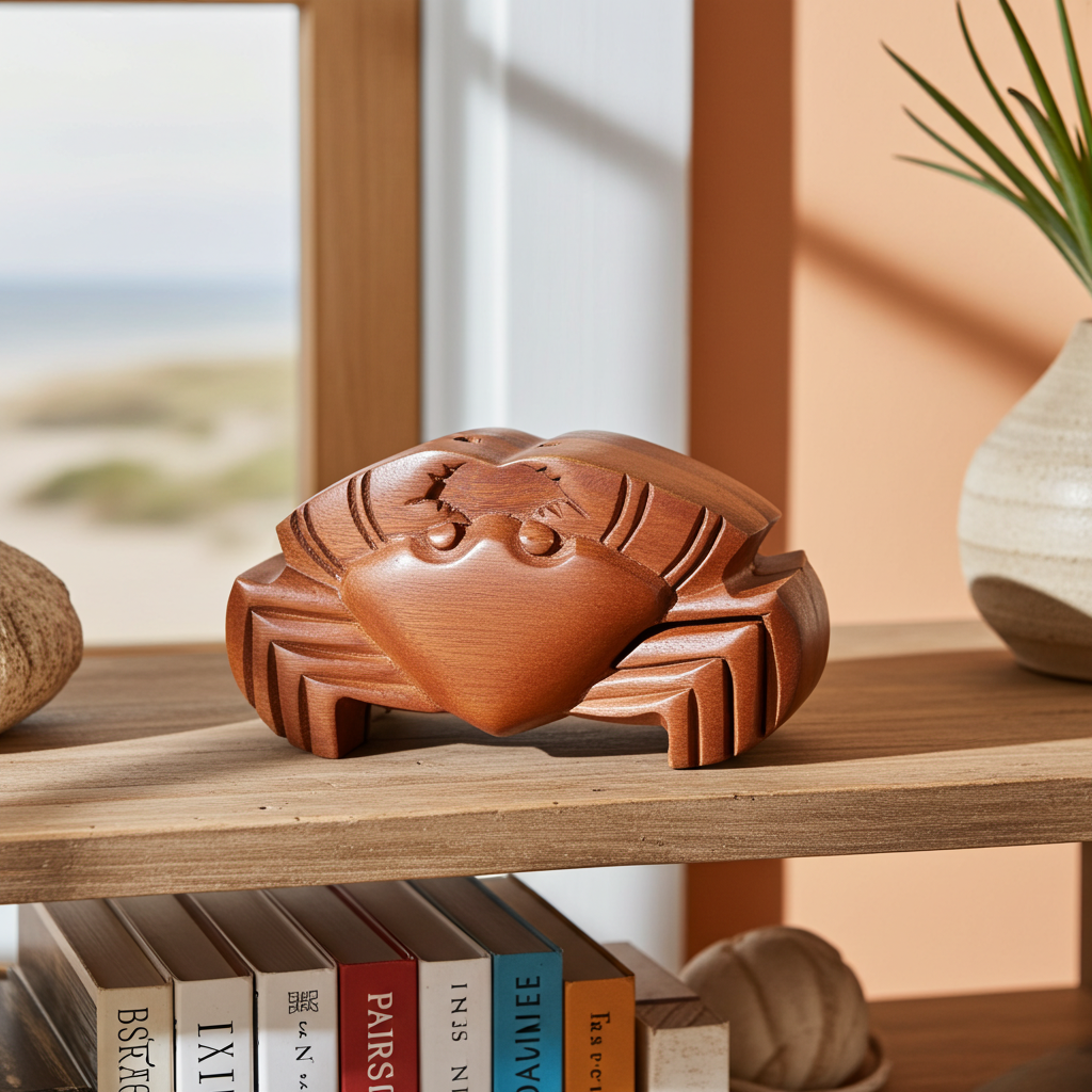 Bali Secret Trinket Storage Box - Crab