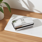 Personalised Age Cufflink Box | Engraved Chrome Keepsake for Birthdays, Weddings & Father’s Day
