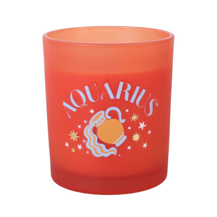 Zodiac Zest Aquarius Blood Orange Candle