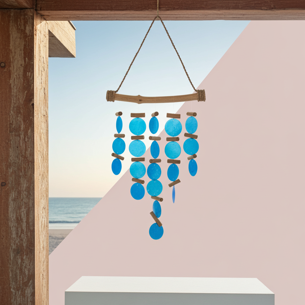 Blue Driftwood Wind Chimes